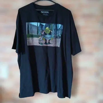 SHREK 슈렉 프린트 T셔츠 블랙 사이즈 2X