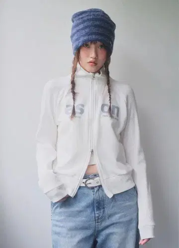 ason SALT ZIP-UP 화이트 집업