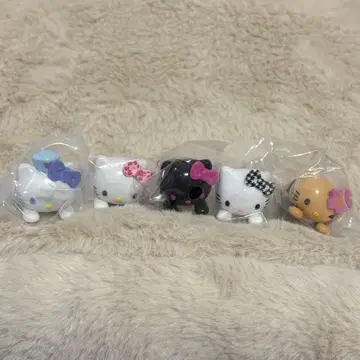 컴플리트 키티 삐요코노루 마스코트 레오파드 무늬 코갸루 하운드투스 패턴