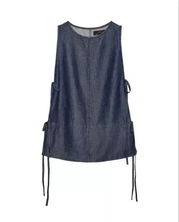 ZARA 데님 리본 포함 상의