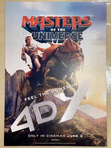 Masters of the Universe 4DX 영화 포스터 영국판