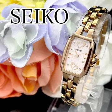 작동 손목시계 SEIKO 세이코 하트 핑크 골드 여성용 K21