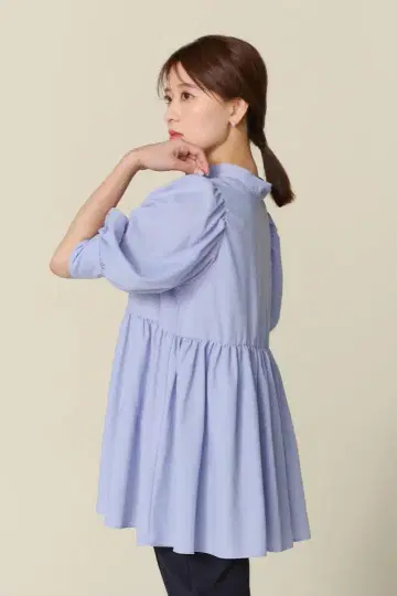 Audire 아우디 switch blouse 라이트 블루
