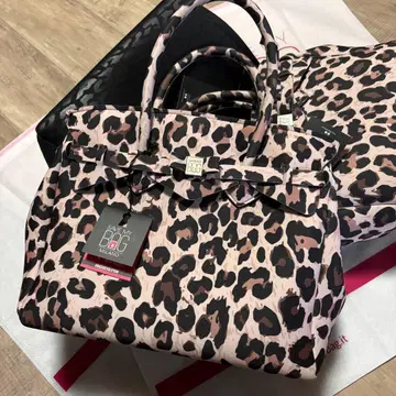 미사용 새상품 SAVE MY BAG 레오파드 무늬 이탈리아제