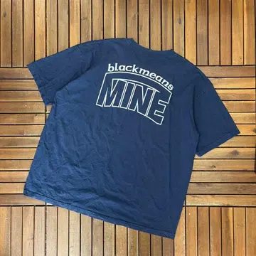 USA제 MINE BLACKMEANS 마인 크루넥 반팔 T셔츠