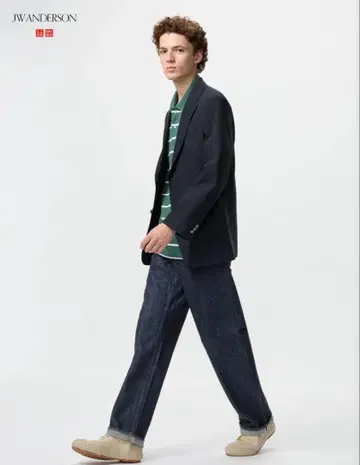 UNIQLO JW ANDERSON 셀비지 스트레이트 데님 팬츠