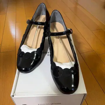 tsumori chisato WALK 펌프스 블랙 22.5cm