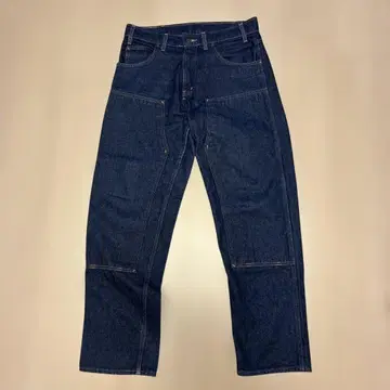 Prison Blue 더블니 데님 페인터 팬츠