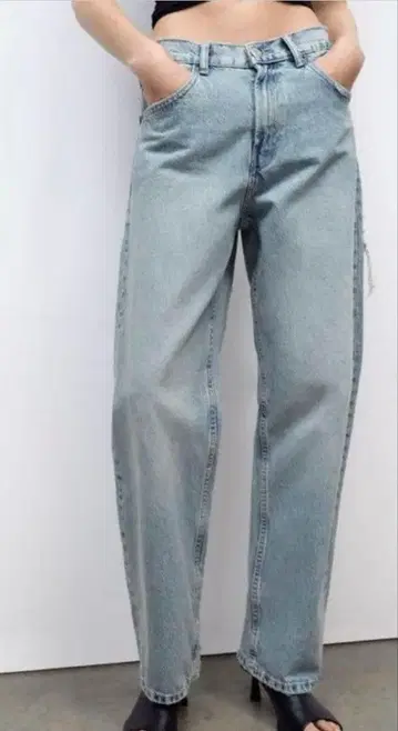 ZARA TRF BAGGY 데미지 데님 팬츠