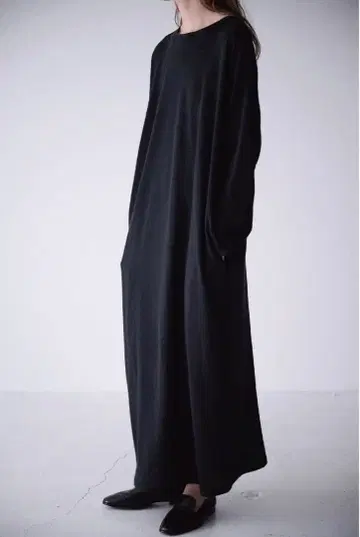 WIRROW 린넨 코튼 컷앤소운 롱 드레스