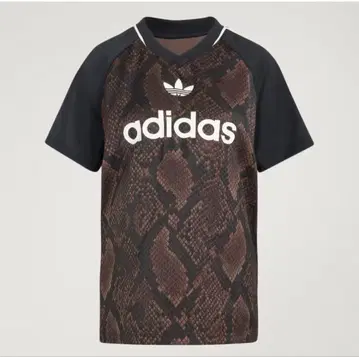 스네이크 프린트 새틴 저지 adidas