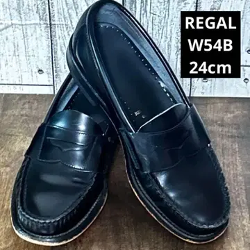 REGAL 리갈 코인 로퍼 W54B 블랙 24cm 가죽 신발