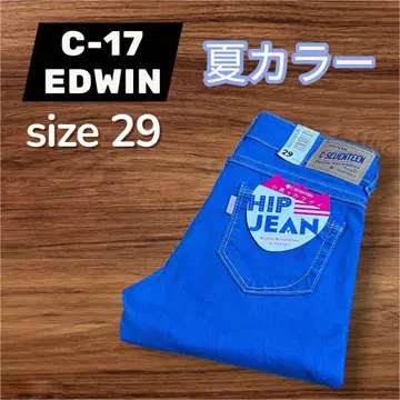 미사용 새상품 EDWIN C17 타이트 스키니 데님 라이트 블루 29