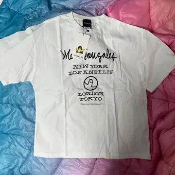 Mark Gonzales 티셔츠 화이트 M~XL 로고 자수 빅 티