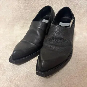 BED J.W. FORD 레더 사이드 고어 힐 부츠