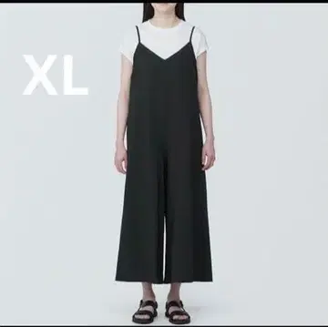 무인양품 바람이 통하는 스트레치 축구 살로펫 LL 블랙