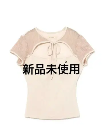 andmary Roy 리본 탑 아이보리