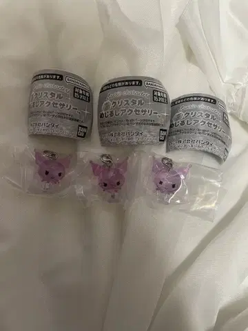 산리오 크리스탈 메지루시 액세서리 쿠로미 3개 세트