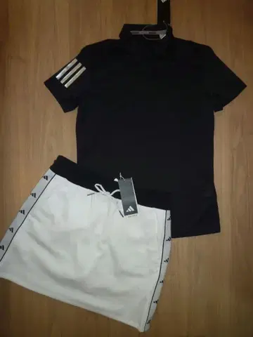 [ 새상품 L ] adidas 아디다스 골프 반팔 셔츠 & 스커트 세트