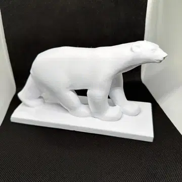 북극곰 입상 피규어 화이트 폼폼 루브르