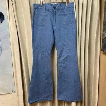 켄터키 부츠컷 데님 플레어 팬츠 벨보텀 구제 의류 히피