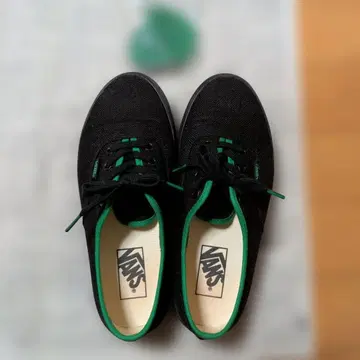 VANS V44CF HEMP 스니커즈 블랙 그린 24cm