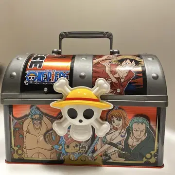 원피스 ONE PIECE 캔 박스 상자 레어 해골 수납 백