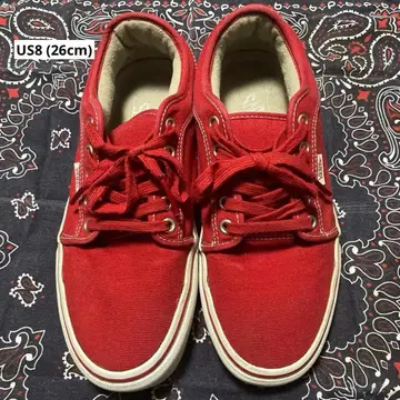 Vans Chukka low 빨간색 US 8 26cm