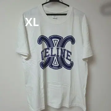 트리옹프 로고 프린트 T셔츠 화이트 XL