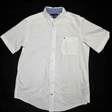 TOMMY HILFIGER 반팔 셔츠 화이트 XXL