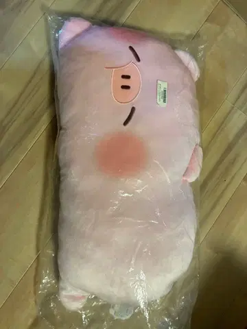 핑크 돼지 봉제 인형 쿠션