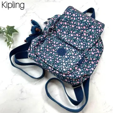 [ 새상품급 ] Kipling 꽃무늬 백팩 몽키 참 키플링