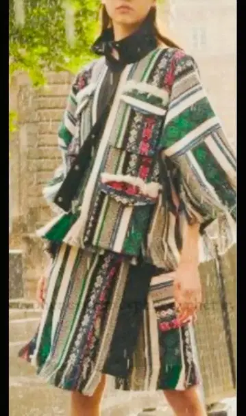 [ 새상품급 ] sacai 아카이브 자카드 러그 셋업