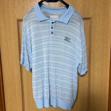 COMMON GULL PRODUCTS 라이트 블루 피케 셔츠 L 사이즈