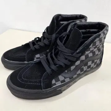VANS SK8-HI 체커보드 블랙 하이컷 스니커즈
