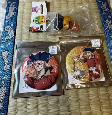 Dr.STONE 닥터스톤 류스이 캔뱃지 피규어 3종 세트