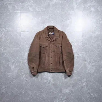 [ schott ] Suede trucker jacket