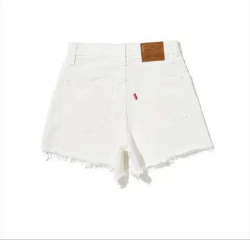 Levi's 화이트 데님 숏팬츠 컷오프