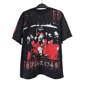 쿨한 SLIPKNOT/슬립낫 25주년 기념 반팔 티셔츠/스트릿