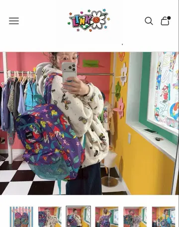 디즈니 아리엘 인어공주 백팩 노스탈지카