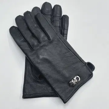 새상품급 Salvatore Ferragamo 간치니 가죽 장갑