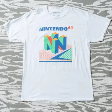 NINTENDO 64 로고 공식 카피라이트 포함 티셔츠 해외 규격 L