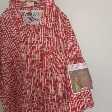 Ecko Unltd. 올 패턴 반팔 셔츠 XL 레드