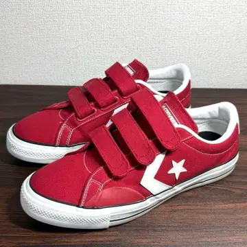 [ 새상품급 ] 정품 CONVERSE 컨버스 레드 벨크로 로우컷