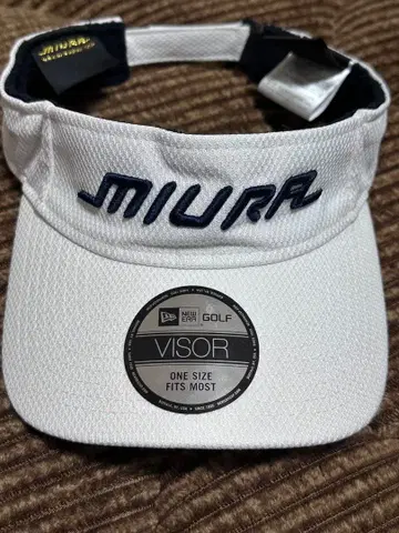 미우라기켄 NEW ERA 바이저 화이트 레어