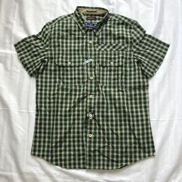 Paul Smith Collection 체크 무늬 반팔 셔츠 S 그린