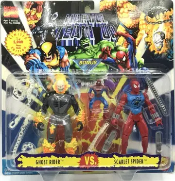 TOYBIZ 리미티드 에디션 고스트 라이더 VS 스파이더맨 5인치