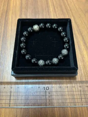 블랙 오닉스 x 실버925 팔찌 염주