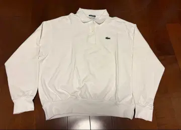 LACOSTE 라코스테 긴팔 피케 셔츠 화이트 여성용 38