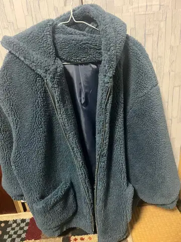 GRL 플리스 자켓 보아 자켓 블루